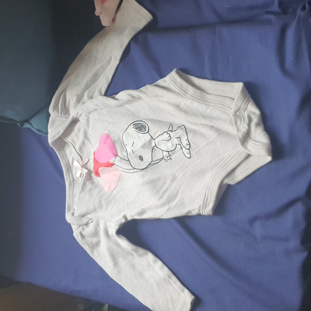 Peanuts 6/9 months valentine's outfit - Picture 2 of 5